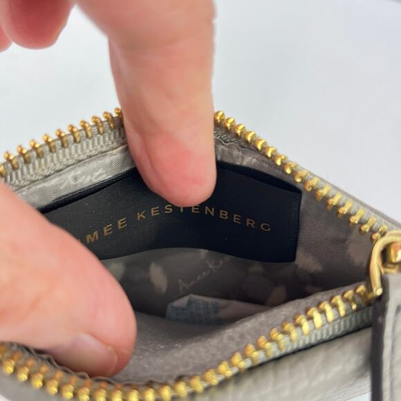 Aimee Kestenberg Leather Zipper Change Purse Card Wallet - Picture 4 of 5